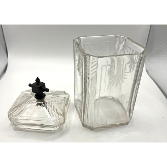 2 Antique Glass Condiment Set Meriden B Company Stand Pickle tongs‎ Castor - Picture 10 of 16